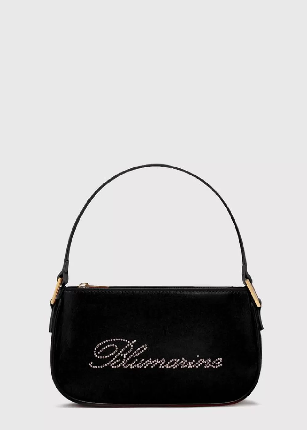 Women Blumarine Bag In Napa Leather With Rhinestone Logo