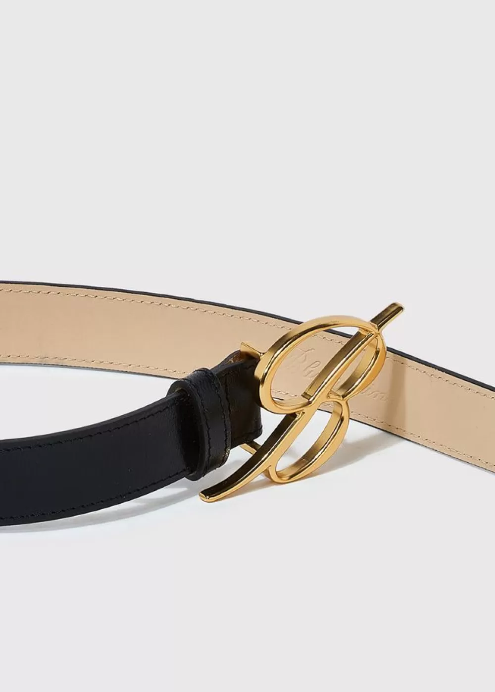 Women Blumarine Belt In Leather With Logo-Buckle