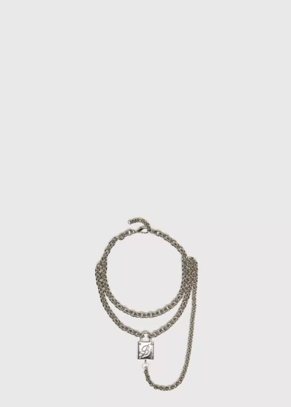 Women Blumarine Chain Choker With Padlock And Key