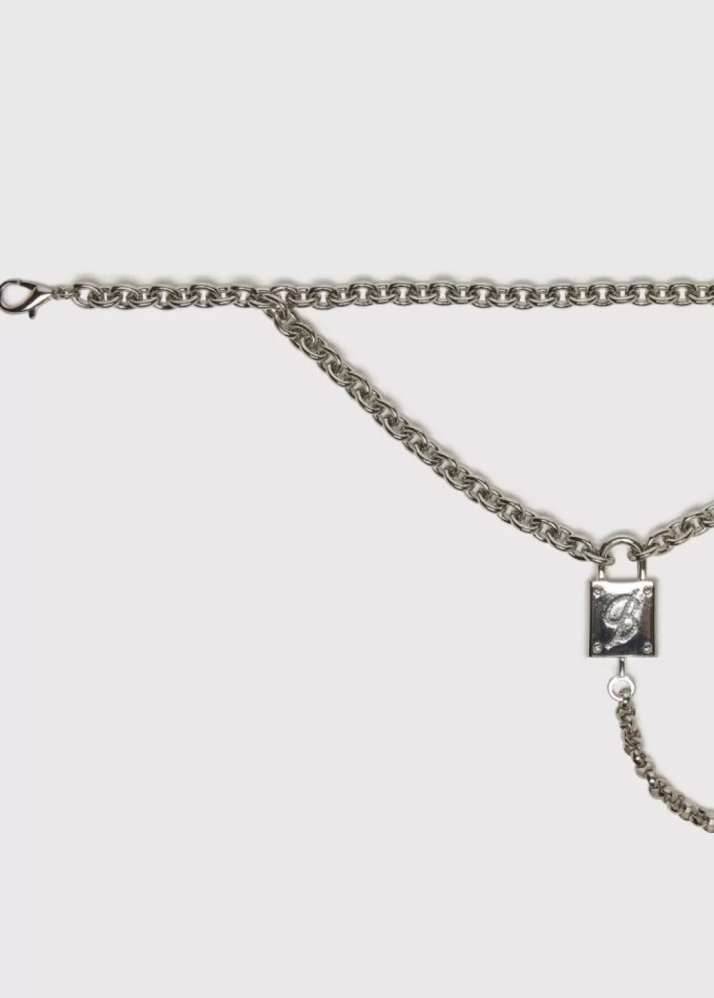 Women Blumarine Chain Choker With Padlock And Key