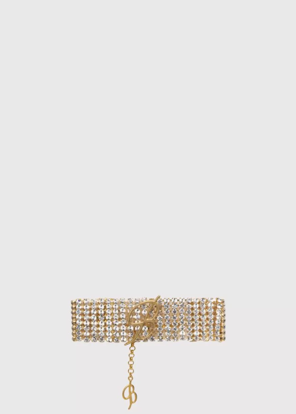 Women Blumarine Choker With Rhinestones And Logo