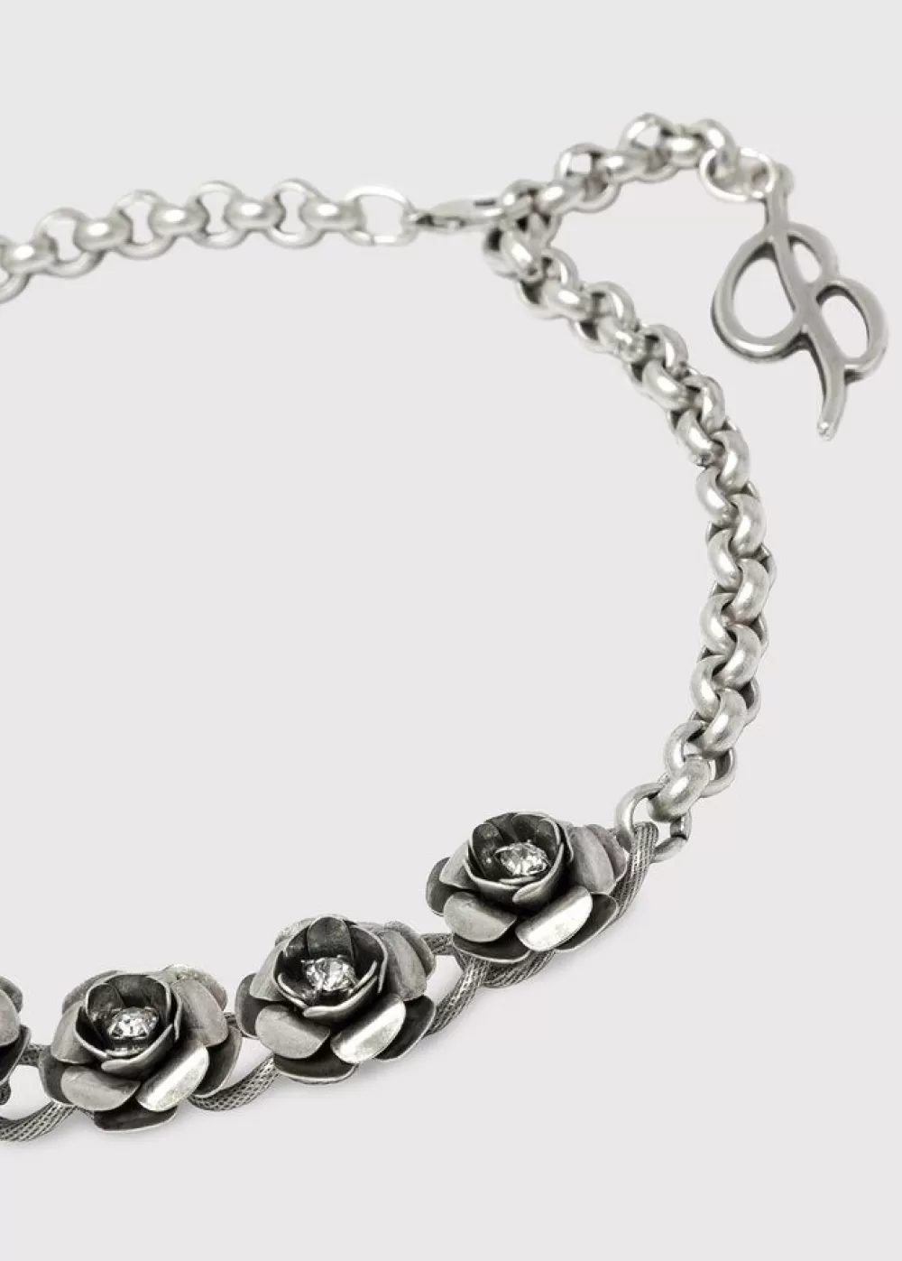 Women Blumarine Choker With Rose Decoration