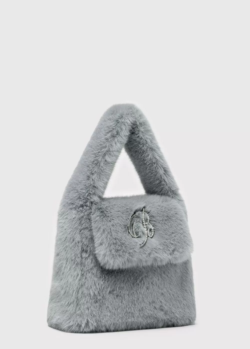 Women Blumarine Faux Fur Bag With Logo