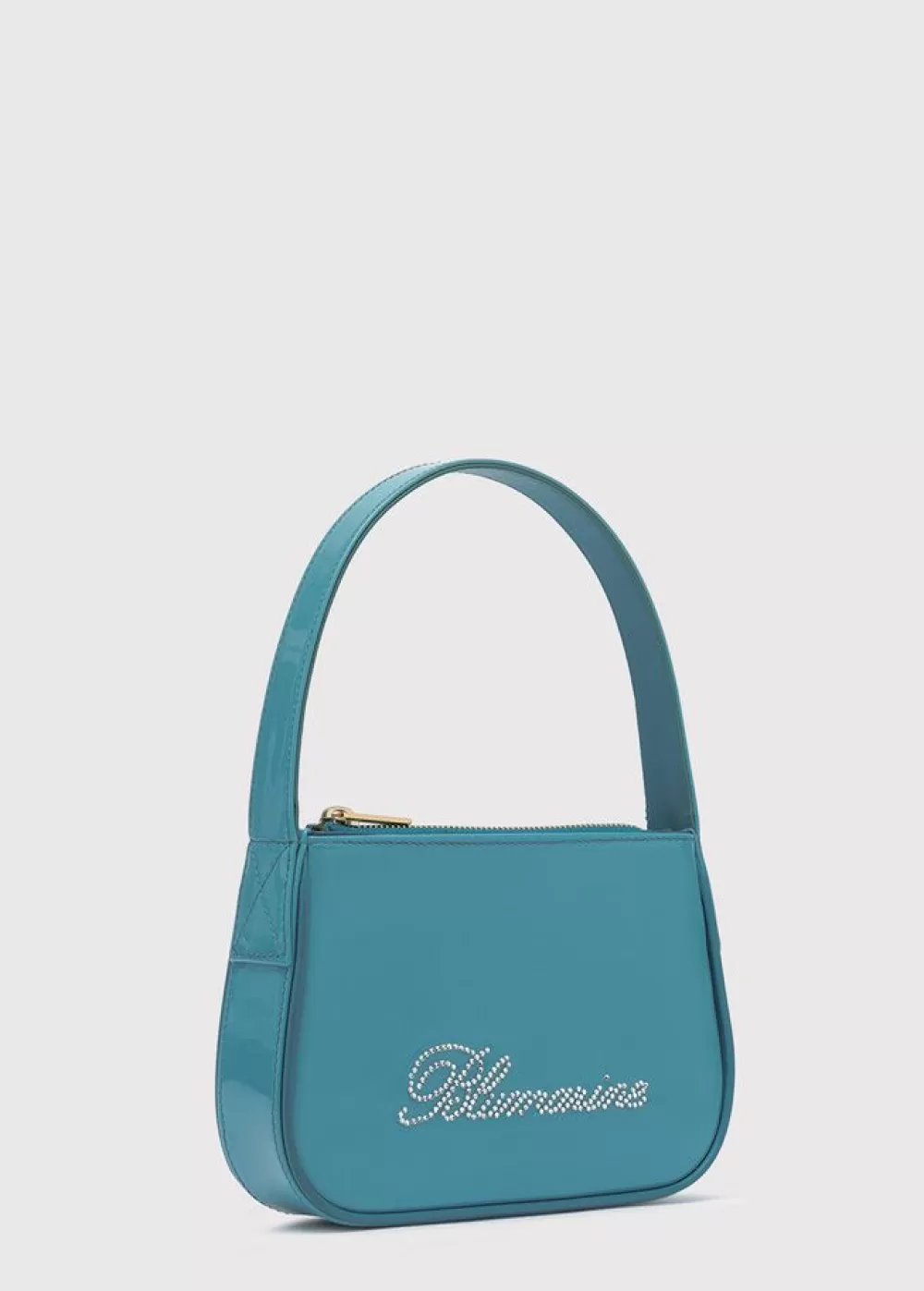 Women Blumarine Patent Bag With Rhinestone Logo