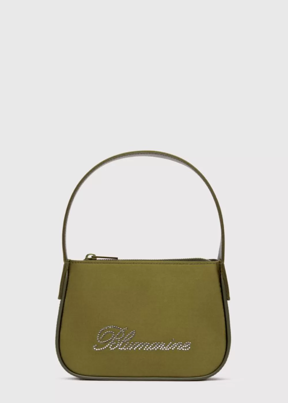 Women Blumarine Satin Bag With Rhinestone Logo