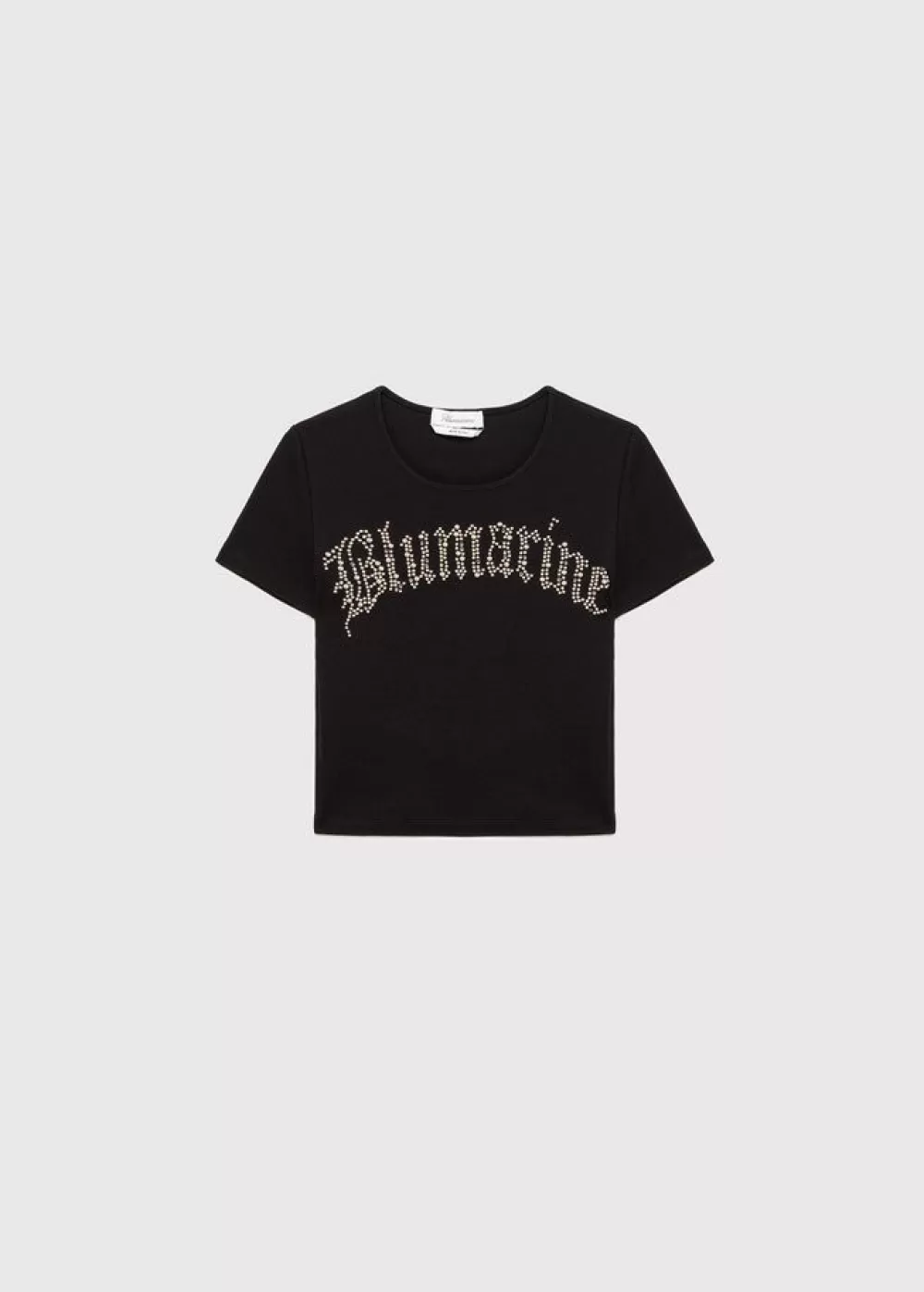 Women Blumarine T-Shirt With Embroidery Studs And Rhinestones