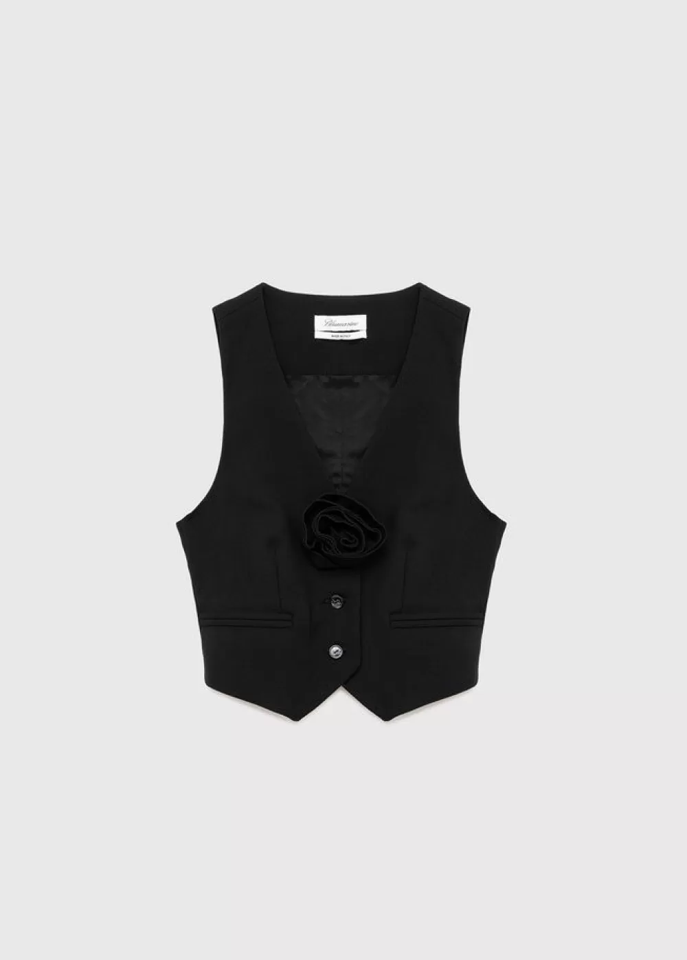 Women Blumarine Vest With Rose Decoration